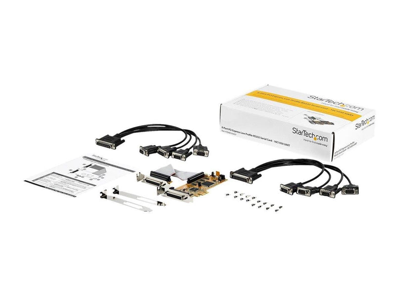 StarTech.com 8-Port PCI Express Serial Card - Low Profile - RS-232 - serial adapter