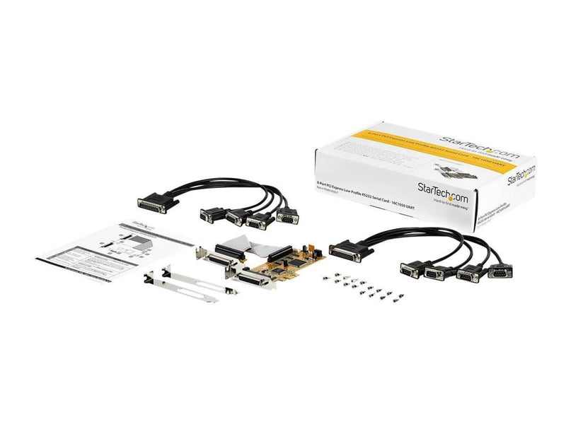 StarTech.com 8-Port PCI Express Serial Card - Low Profile - RS-232 - serial adapter
