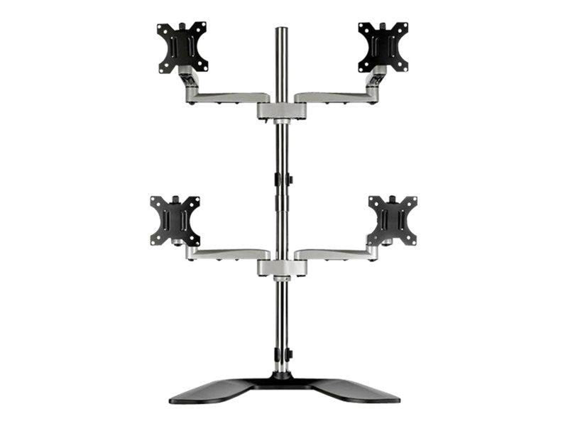 StarTech.com Quad-Monitor Stand - For up to 32" VESA Mount Monitors - stand (adjustable arm)