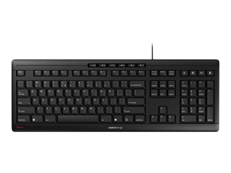Cherry STREAM - Tastaturen - Englisch - Schwarz