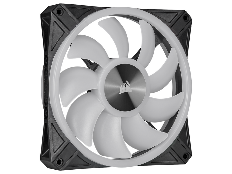 Corsair iCUE QL140 RGB - Black - 2-pack - Gehäuselüfter - 140mm - Schwarz mit RGB LED - 26 dBA