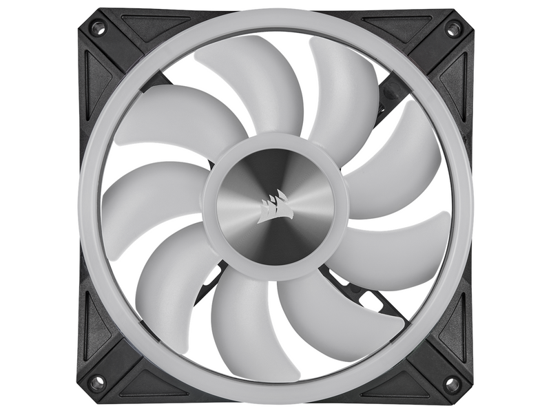 Corsair iCUE QL140 RGB - Black - 2-pack - Gehäuselüfter - 140mm - Schwarz mit RGB LED - 26 dBA