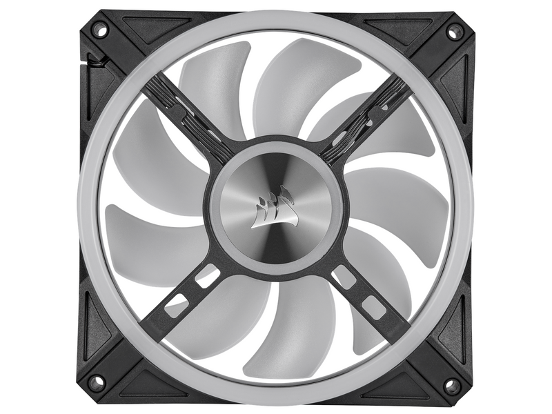 Corsair iCUE QL140 RGB - Black - 2-pack - Gehäuselüfter - 140mm - Schwarz mit RGB LED - 26 dBA