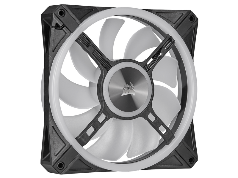 Corsair iCUE QL140 RGB - Black - 2-pack - Gehäuselüfter - 140mm - Schwarz mit RGB LED - 26 dBA