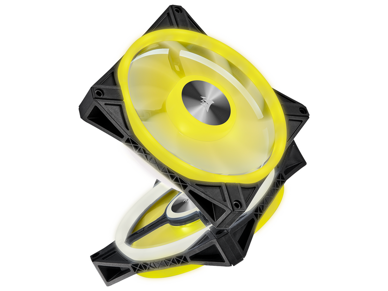 Corsair iCUE QL140 RGB - Black - 2-pack - Gehäuselüfter - 140mm - Schwarz mit RGB LED - 26 dBA