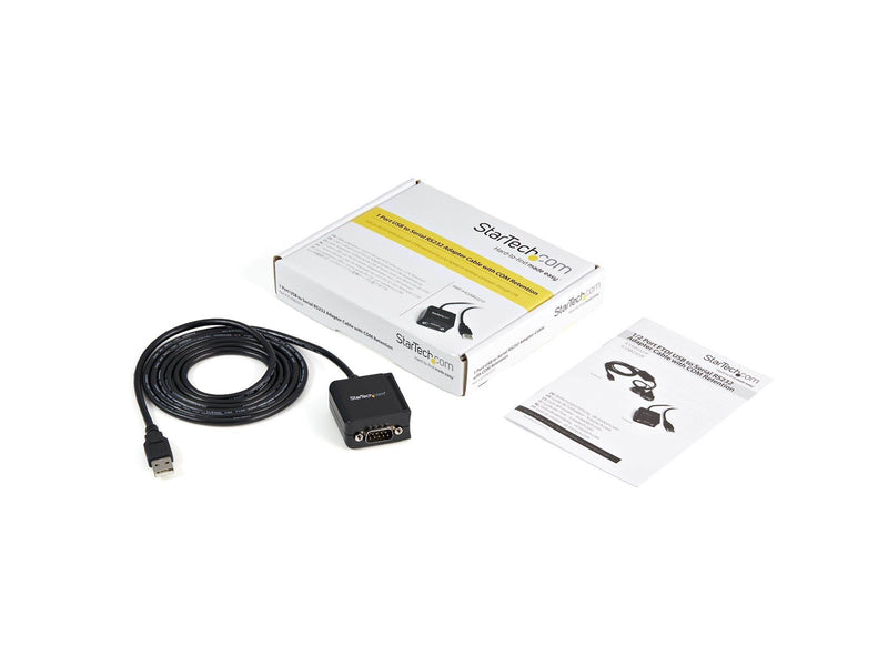 StarTech.com 1 Port FTDI USB zu Serial RS232 Adapter Kabel mit COM Retention