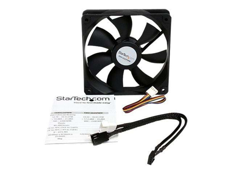 StarTech.com Case Fan 120mm - FAN12025PW - Gehäuselüfter - 120mm - Schwarz
