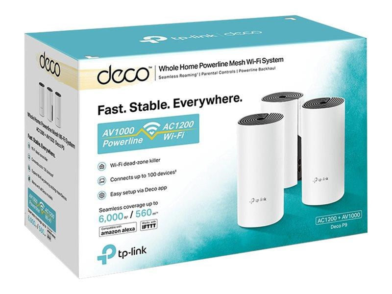 TP-Link Deco P9 (3-pack) AC1200 - Mesh router Wi-Fi 5