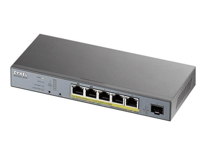 ZyXEL GS1350-6HP 5-port GbE Smart Managed PoE+ (60W) Switch with GbE Uplink