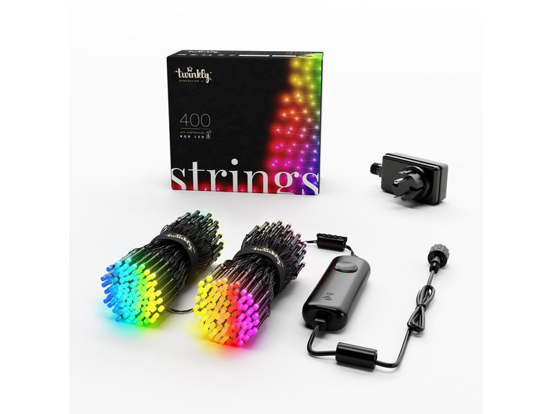 Twinkly Strings (Gen II)  400 RGB-Lichterkette, 32 m, 16 Millionen Farben
