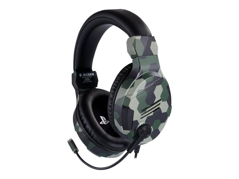 BigBen Interactive PS4/PS5 Gaming Headset V3 - Green - Wired Headset - Sony PlayStation 4