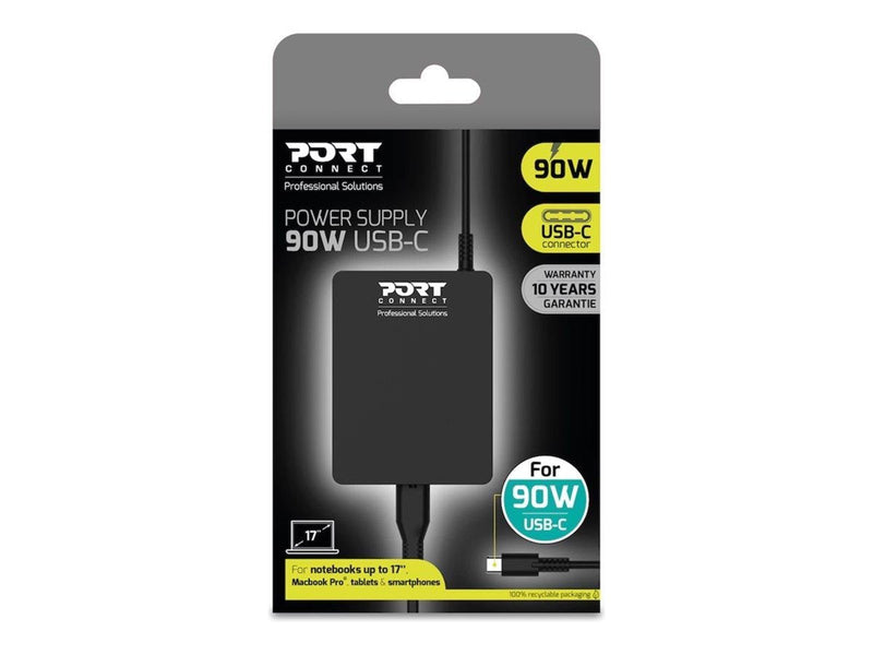PORT Designs Power Supply USB-C 90W EU /900098