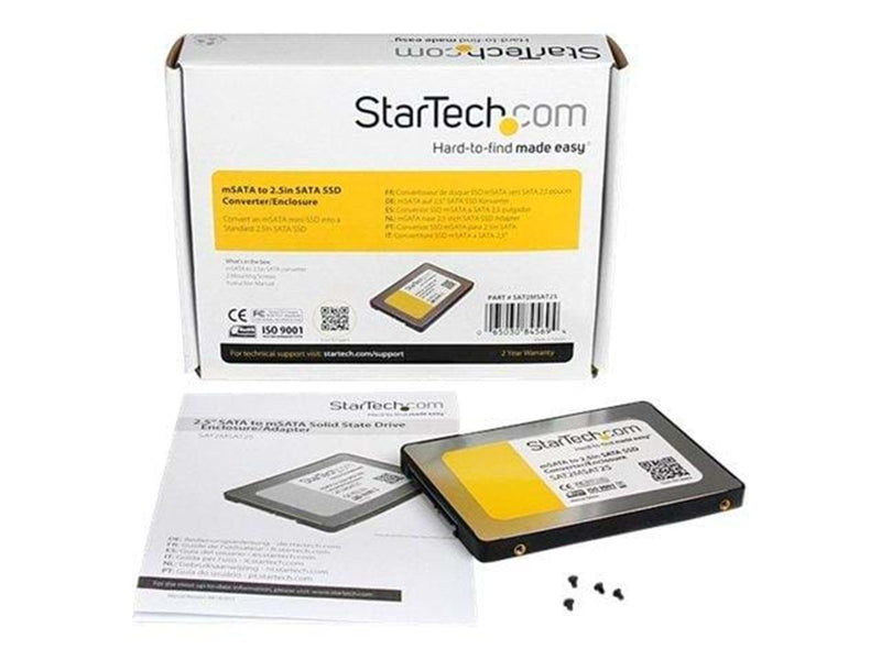 StarTech.com 2.5in SATA zu Mini SATA SSD Adapter Enclosure - Laufwerkgehäuse
