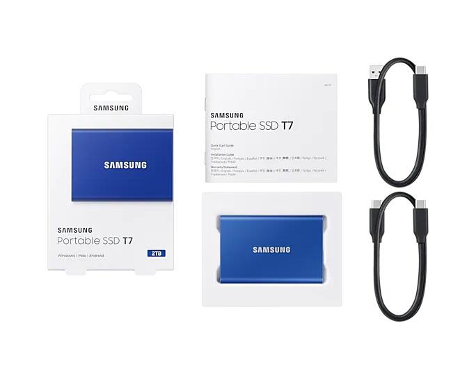 Samsung Portable SSD T7 1TB für PC/Mac (blue)