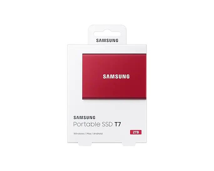 Samsung Portable SSD T7 2TB für PC/Mac (red)