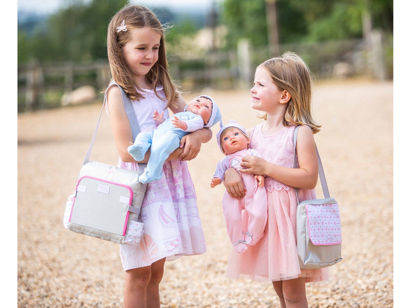 Tiny Treasures Blonde Baby Doll Blue Outfit