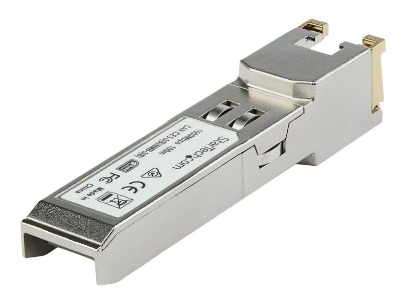 StarTech.com Cisco GLC-TE Compatible Module - 1000BASE-T Copper Industrial Gigabit Ethernet Transceiver - SFP to RJ45 Cat6/Cat5e