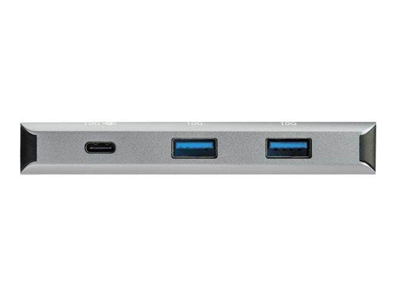 StarTech.com 4-Port USB-C Hub with PD 3.0 - 10Gbps - 3x USB-A & 1X USB-C - hub - 4 ports USB-Hubs - 4 - Grau