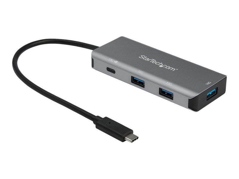 StarTech.com 4-Port USB-C Hub with PD 3.0 - 10Gbps - 3x USB-A & 1X USB-C - hub - 4 ports USB-Hubs - 4 - Grau