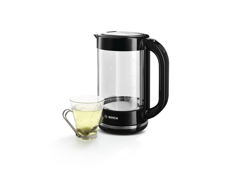 Bosch Wasserkocher TWK70B03 - Schwarzes Glas - 2400 W