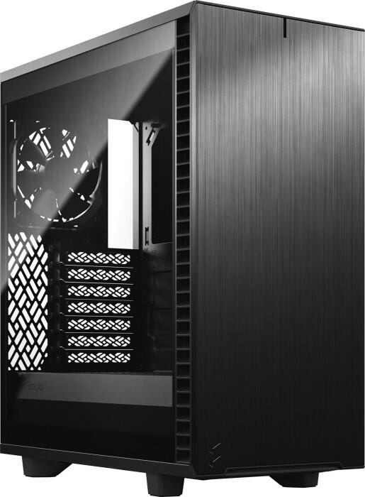 Fractal Design Define 7 Compact - schwarz, Light Tempered Glass