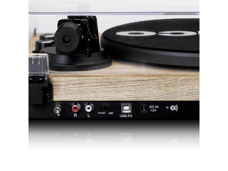 Lenco LBT-188PI - Record Player with Bluetooth® transmission wood - Pine - Plattenspieler Beige