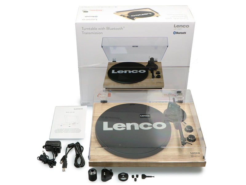 Lenco LBT-188PI - Record Player with Bluetooth® transmission wood - Pine - Plattenspieler Beige