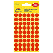 AVERY Zweckform Klebepunkte 3147 ß 12,0 mm leuchtrot - 270 Stück