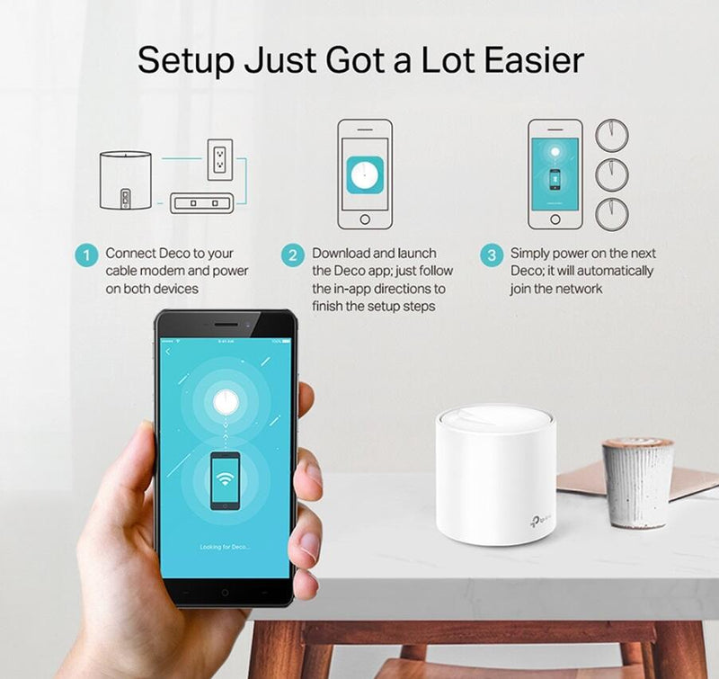 TP-Link 3x Deco X20 AX1800 Whole Home Mesh WiFi 6 System