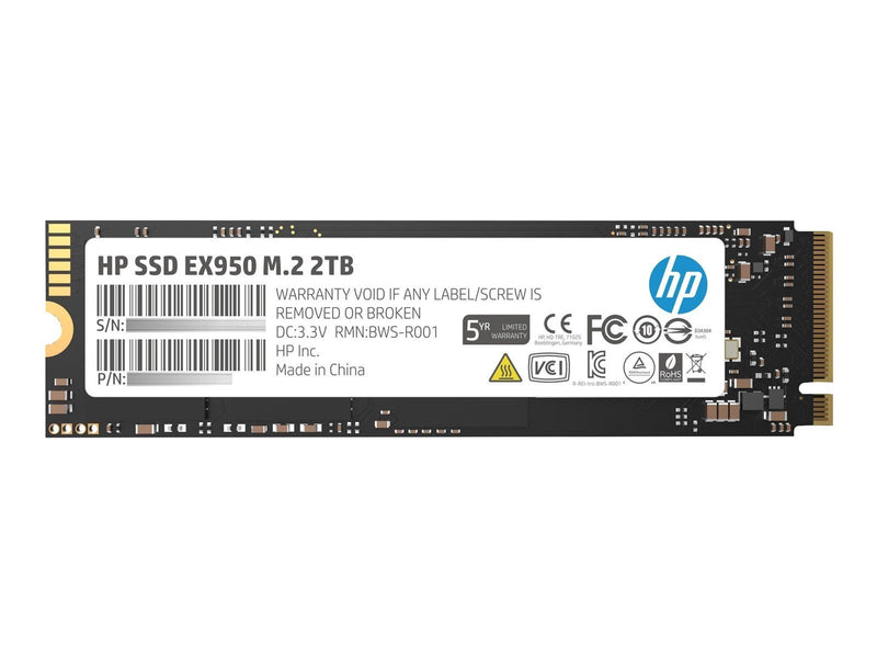 HP SSD M.2 2TB EX950 NVMe PCIe 3.0 x 4 1.3 - Festplatten - 5MS24AAABB