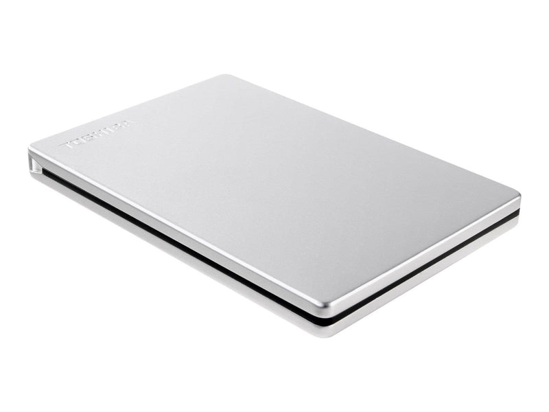 Toshiba Canvio Slim - Extern Festplatte - 1TB - Silber