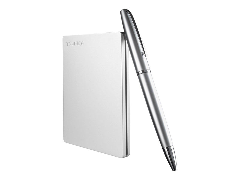 Toshiba Canvio Slim - Extern Festplatte - 1TB - Silber