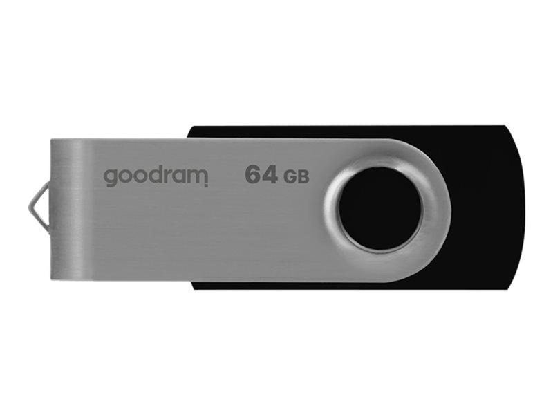 GOODRAM memory USB UTS2 64GB USB 2.0 Black - 64GB - USB-Stick