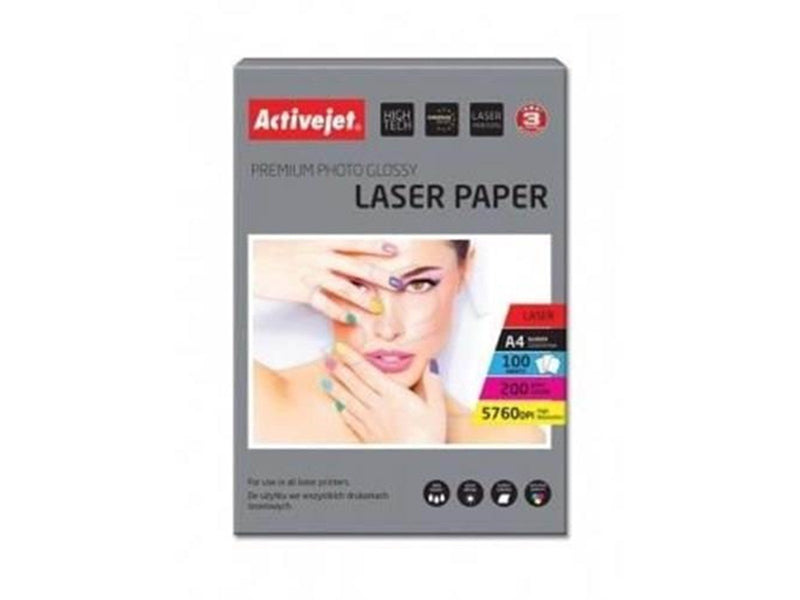 ActiveJet Premium Photo Glossy Laser Paper A4 x 100