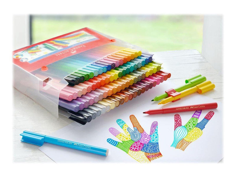 Faber Castell Connector Felt Tip Pens (80-Pack)