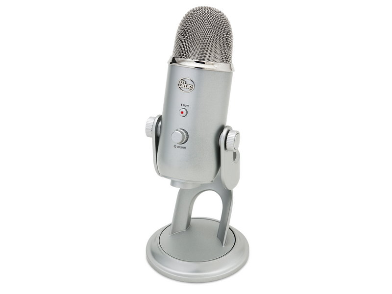Blue Mic Yeti USB - Silver - Microphone for Windows PC and Mac