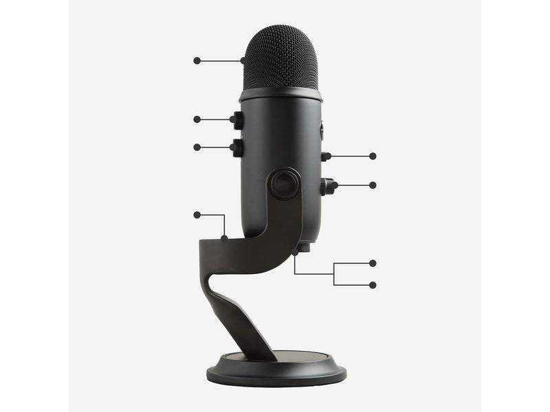 Blue Mic Yeti USB - Silver - Microphone for Windows PC and Mac