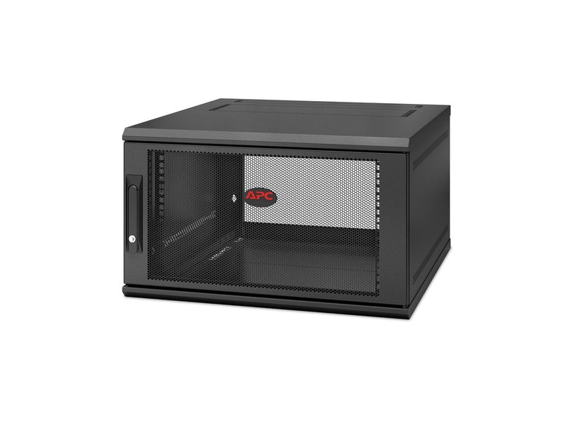 APC AR106SH6 NetShelter 6U Wallmount Rack Enclosure Cabinet Single Hinged Server Depth