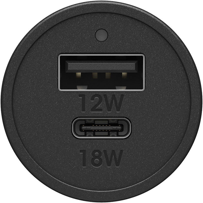 OtterBox 30 Watt Premium Auto-Ladegerät mit USB-C und USB-A (Schwarz)