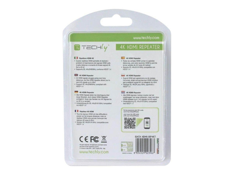 IC INTRACOM techly HDMI 2.0 4K Repeater YUV 4:4:4