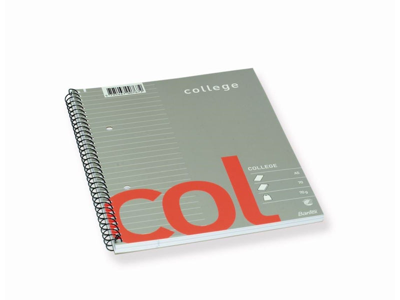Bantex  Col College Pad Ruled Punched Holes A5