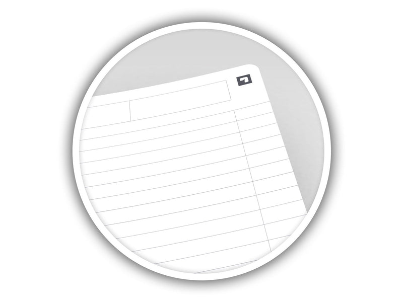 Oxford  Office Essentials A5 Soft Card Twin-wire Notebook Ruled 180 Pages Black SCRIBZEE® Compatible
