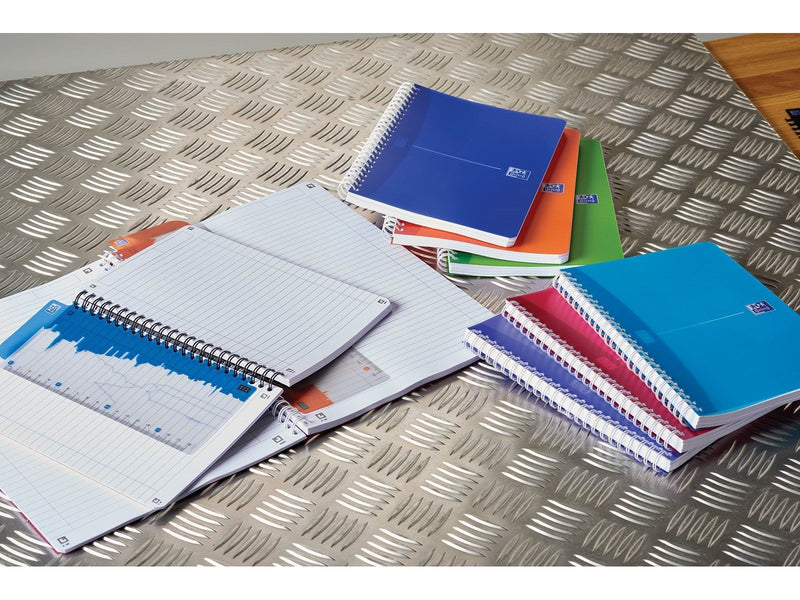 Oxford  Office My Colours A5 Polypropylene Twin-wire Notebook Ruled 180 Pages Assorted Colours SCRIBZEE® Compatible