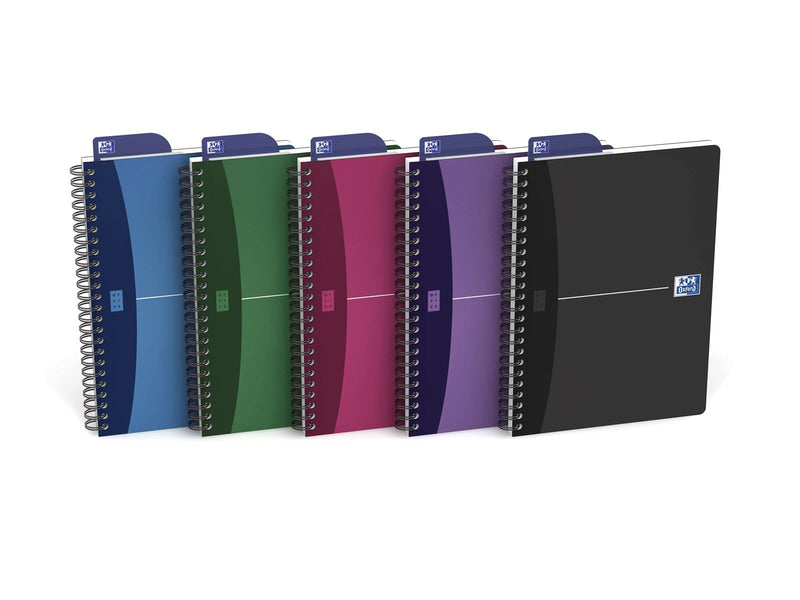Oxford  Office Urban Mix A5 Polypropylene Twin-wire Notebook Ruled 180 Pages Assorted Colours SCRIBZEE® Compatible