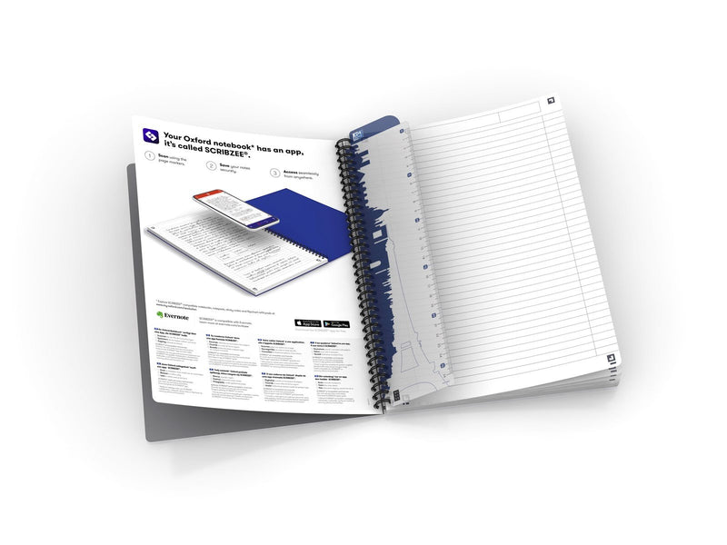 Oxford  Office Urban Mix A4 Polypropylene Twin-wire Notebook Ruled 90 Pages Assorted Colours SCRIBZEE® Compatible