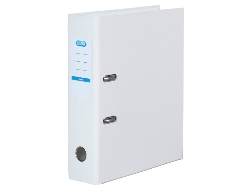 ELBA  Metal Lever Arch File White A4 8 Cm