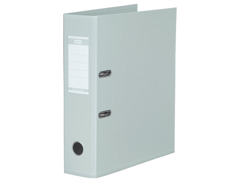 ELBA  "Strong-Line" Lever Arch File PP exchangeable spine label  Grey A4 8 cm