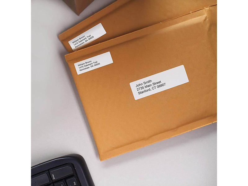 DYMO LabelWriter Rücksendeadressetiketten | 25 mm x 54 mm | Rolle mit 500 leicht ablösbaren Etiketten | selbstklebend
