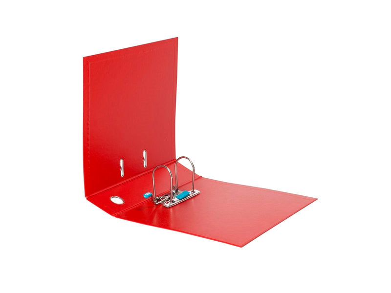 ELBA  "Strong-Line" Lever Arch File PP exchangeable spine label   Red A4 8 cm