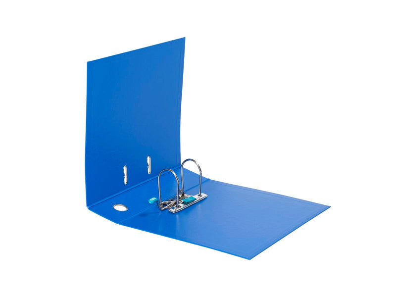 ELBA  "Strong-Line" Lever Arch File PP exchangeable spine label  C.Blue A4 8 cm